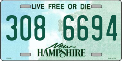 NH license plate 3086694