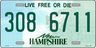 NH license plate 3086711
