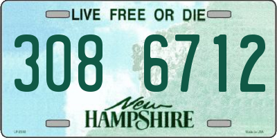 NH license plate 3086712