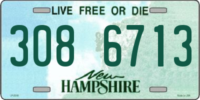 NH license plate 3086713