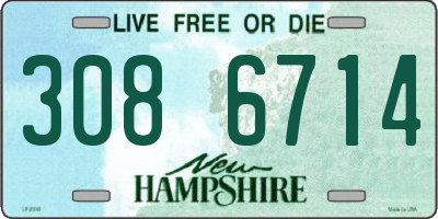NH license plate 3086714