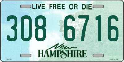 NH license plate 3086716