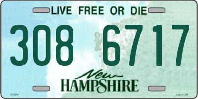 NH license plate 3086717