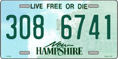 NH license plate 3086741