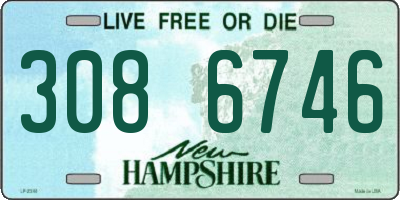 NH license plate 3086746