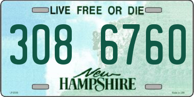 NH license plate 3086760