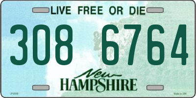 NH license plate 3086764