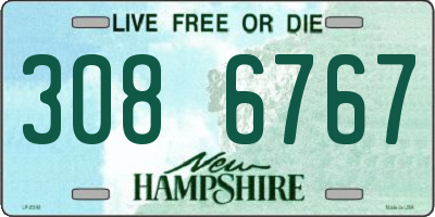 NH license plate 3086767