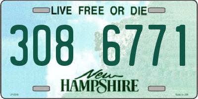 NH license plate 3086771