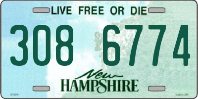 NH license plate 3086774
