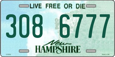 NH license plate 3086777