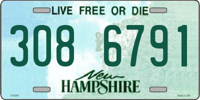 NH license plate 3086791