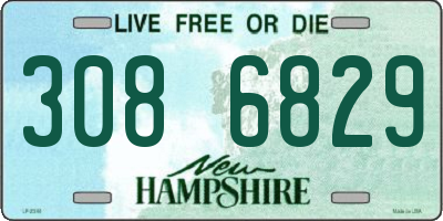 NH license plate 3086829