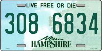 NH license plate 3086834
