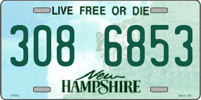 NH license plate 3086853