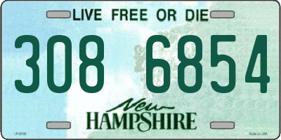 NH license plate 3086854