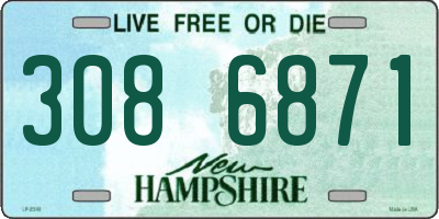 NH license plate 3086871