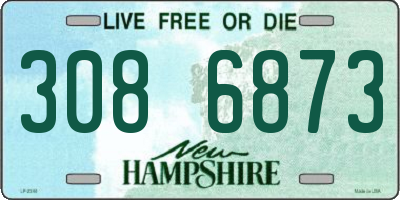 NH license plate 3086873