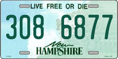 NH license plate 3086877