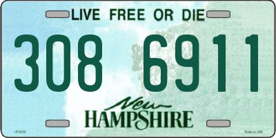 NH license plate 3086911