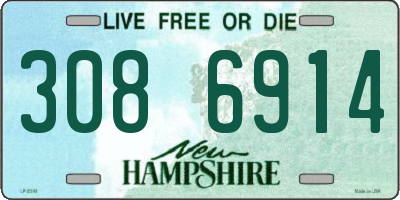 NH license plate 3086914