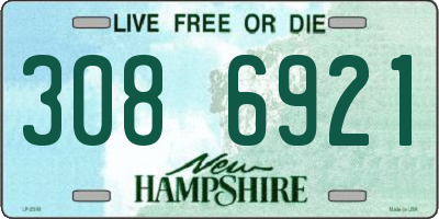 NH license plate 3086921
