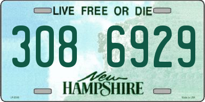 NH license plate 3086929