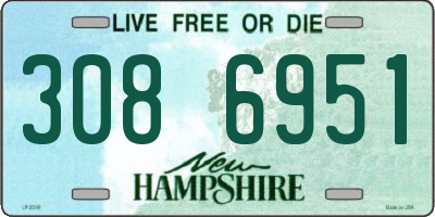 NH license plate 3086951