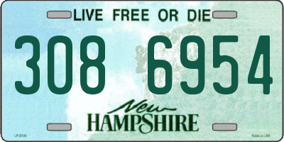 NH license plate 3086954
