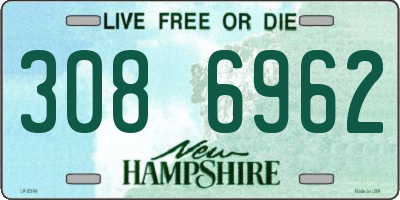 NH license plate 3086962