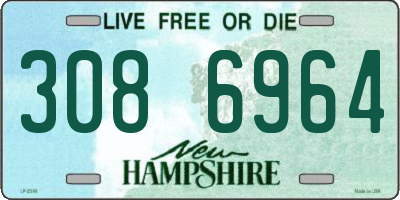 NH license plate 3086964