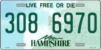 NH license plate 3086970