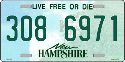 NH license plate 3086971