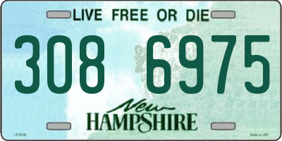 NH license plate 3086975