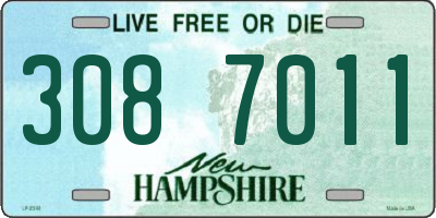 NH license plate 3087011
