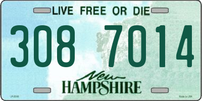 NH license plate 3087014