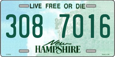 NH license plate 3087016