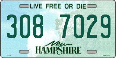 NH license plate 3087029