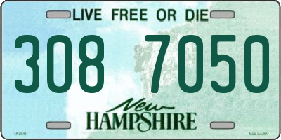 NH license plate 3087050