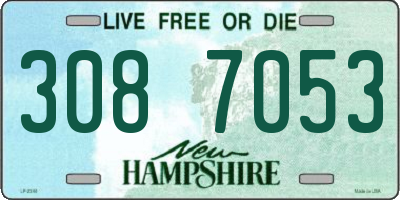 NH license plate 3087053