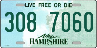 NH license plate 3087060