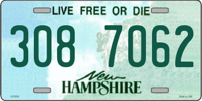 NH license plate 3087062
