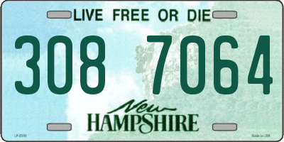 NH license plate 3087064
