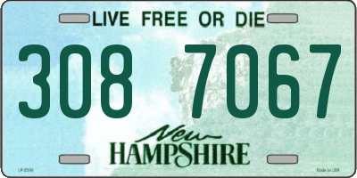 NH license plate 3087067