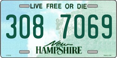 NH license plate 3087069