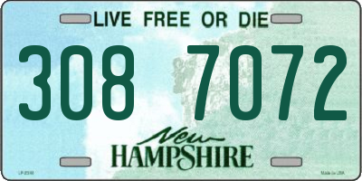NH license plate 3087072