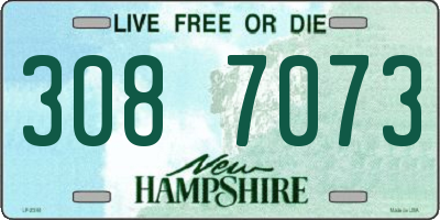 NH license plate 3087073