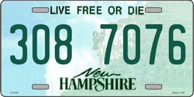 NH license plate 3087076