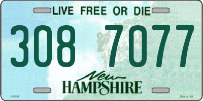 NH license plate 3087077