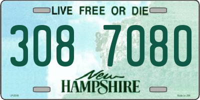 NH license plate 3087080